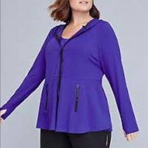 Livi Active Lane Bryant zip front hoodie